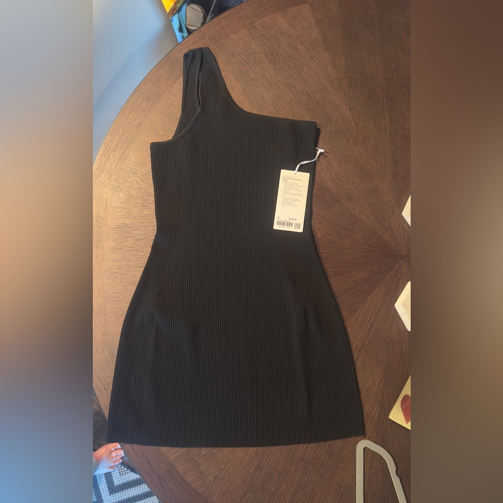 Lululemon Black Ribbed Dress